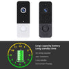 Wireless WiFi Video Doorbell 720P HD, AI, Motion Detection, No Battery