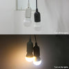 E27 Wire Cap Switch Lamp Holder Chandelier Power Socket with 1.5m Extension Cable, EU Plug(Black)