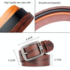 Dandali XX827 Men Retro Pin Buckle Leather Belt Waistband, Length: 125cm (Coffee)