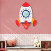 Cartoon Shake Wall Clock Children Room Decoration Wall Clock (Rocket)