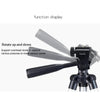 Live Broadcast Tripod 4-Section Folding Legs Aluminum Alloy Tripod Mount with U-Shape Three-Dimensional Tripod Head for DSLR & Digital Camera, Adjustable Height: 35-106cm