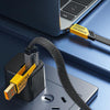 WK WDC-26 1.2m 65W USB / Type-C to Type-C / 8 Pin Magnetic Fast Charging Data Cable(Yellow)