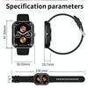 AK58 1.96 inch Screen Bluetooth Smart Watch, Steel Band, Support Health Monitoring & 100+ Sports Modes(Gold)