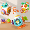 Baby Hand Grip Ball Early Learning Busy Ball Puzzle Sensory Spinning Toys, Style: Shiba Inu