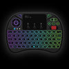 Rii X8 RT716 2.4GHz Mini Wireless QWERTY 71 Keys Keyboard, 2.5 inch Touchpad Combo with Backlight(Black)