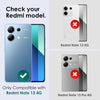 For Xiaomi Redmi Note 13 4G NORTHJO Camera LensCD Vein Metal Ring Tempered Glass Film(Silver)