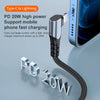 ADC-009 20W USB-C/Type-C to 8 Pin Double Elbow Data Cable, Length:2m