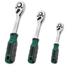TUOSEN Quick-release Socket Wrench Curved Handle Ratchet Spanner, Size:L