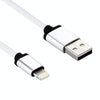 1m 3A 8 Pin to USB Data Sync Charging Cable for iPhone, iPad, Diameter: 4 cm(White)