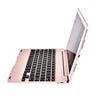 For iPad Pro 9.7 inch / iPAD Air 2 Horizontal Flip Tablet Case + Bluetooth Keyboard(Rose Gold)