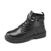 Men Martin Boots Motorcycle Leather Boots High Top Work Boots, Size: 42(XFS-8607 Black)