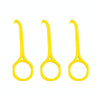 YOUTU 3pcs Invisible Braces Extractor Picking Hooks And Removing(Yellow)