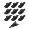 10 PCS Universal Car Carbon Fiber Shark Fin Diffuser Vortex Generator Roof Spoiler