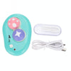 Electric Contact Lens Case Ultrasonic Washer Box Cute Mashroom Eyes Care Tools(Yellow)