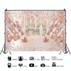 MDN12119 1.5m x 1m Rose Golden Balloon Birthday Party Background Cloth Photography Photo Pictorial Cloth