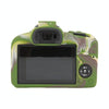 For Canon EOS R100 Litchi Texture Soft Silicone Protective Case(Camouflage)