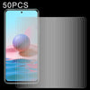 For Xiaomi Redmi Note 10 / Note 11 5G Global / Note 10 Overseas 6.43 inch / Poco M4 Pro 4G 50 PCS 0.26mm 9H 2.5D Tempered Glass Film