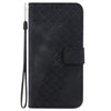 For Samsung Galaxy A26 5G Seven-shaped Embossed Leather Phone Case(Black)