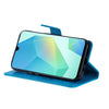 For Samsung Galaxy A26 5G Global Cat Bee Embossing Pattern Shockproof Leather Case(Blue)