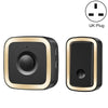 CACAZI A58 Wireless Doorbell Plug-in, 300m Range, UK Plug, Black/Gold