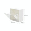 Wall-Mounted Flip Storage Box Paste Small Object Storage Box(White)