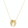 Angel Wings Necklace Guardian Angel Pendant Collar Chain Jewelry(Gold)