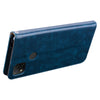 For Xiaomi Redmi 9C Business Style Oil Wax Texture Horizontal Flip Leather Case, with Holder & Card Slots & Wallet(Blue)