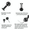 Ball Head Adapter Adjustable Screw Fixed Mount  Camera Underwater Diving Photography Lights Bracket(1/4 Inch  Black)