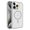 For iPhone 15 Pro Max Frosted Translucent Side Ice Fog Cooling MagSafe Phone Case(Grey)