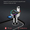 Car Bluetooth MP3 Player Audio FM Transmitter with Ambient Light