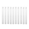 10pcs /Pack  125mm Silicone Cable Tie 4 Hole Wire Winder Fastener(White)