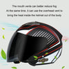 KUQIBAO Motorcycle Smart Bluetooth Sun Protection Double Lens Safety Helmet, Size: M(Matte Black Phantom Fiber)