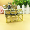 2 PCS Mini Jewelry Storage Box Princess Style Decoration Box Gift Candy Storage Box(Gold)