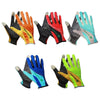 JUNGLE LEOPARD Outdoor Sports Mountaineering Full Finger Gloves Mesh Touch Screen Anti-Skid Gloves, Size: L(Green+Yellow)