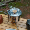 Outdoor Multifunctional 304 Stainless Steel Burning Kettle(1L)