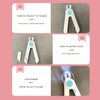 LED Pet Nail Clippers with File, Pink