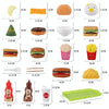 24 In 1 Childre Mini Kitchen Toys Girls Simulation Play House Cooking Kitchen Set, Model: With 14pcs Barbecue Blue