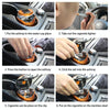 N12E Car Creative Ashtray Solar Power With Light And Cover With Cigarette Liighter (Blue)