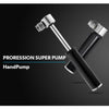 Manual Mini Portable Bicycle Aluminum Alloy Pump + Plastic glue-free tire patch + Tire lever (Black)
