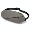 WEIXIER YB9569 Large Capacity Casual Simple Slanting Cross Shoulder Bag Sports Cell Phone Waist Bag(Grey)