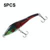 LB22 9.5cm/8.9g Multi-section VIB Plastic Hard Lures Painted Bionic Lures(6)