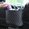 Car Storage Net Pocket Between Two Seats Storage Bag Universal Car Screen Suspension Car Storage(Black)