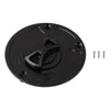 MB-OC029-BK Motorcycle Aluminum Oil Box Cover for Kawasaki FZX-6R / ZX-6RF 1-3 (Black)