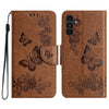 For Samsung Galaxy A36 / A56 5G Butterfly Embossed Flip Leather Phone Case(Brown)