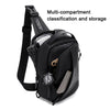 WEIXIER  X313 Men Chest Bag Crossbody Casual Small Bag Shoulder Bag External USB Port(Black)