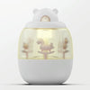 MJ010 USB Air Humidifier Home Small Bedroom Desktop Carousel Air Humidifier with Music Box, USB Plug-in Type(White)