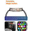 T800 Ultra 1.99 inch Silicone Band Smart Watch Support Heart Rate / ECG (Black)