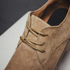 British Style Casual Shoes Suede Oxford Leather Men Shoes, Size:45(Brown)
