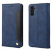 For Samsung Galaxy A36 / 56 5G Skin Feel Splicing Leather Phone Case(Blue)