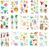 20 PCS Waterproof Anti-Sweat Children Cute Cartoon Animal Tattoo Stickers(EC-531)